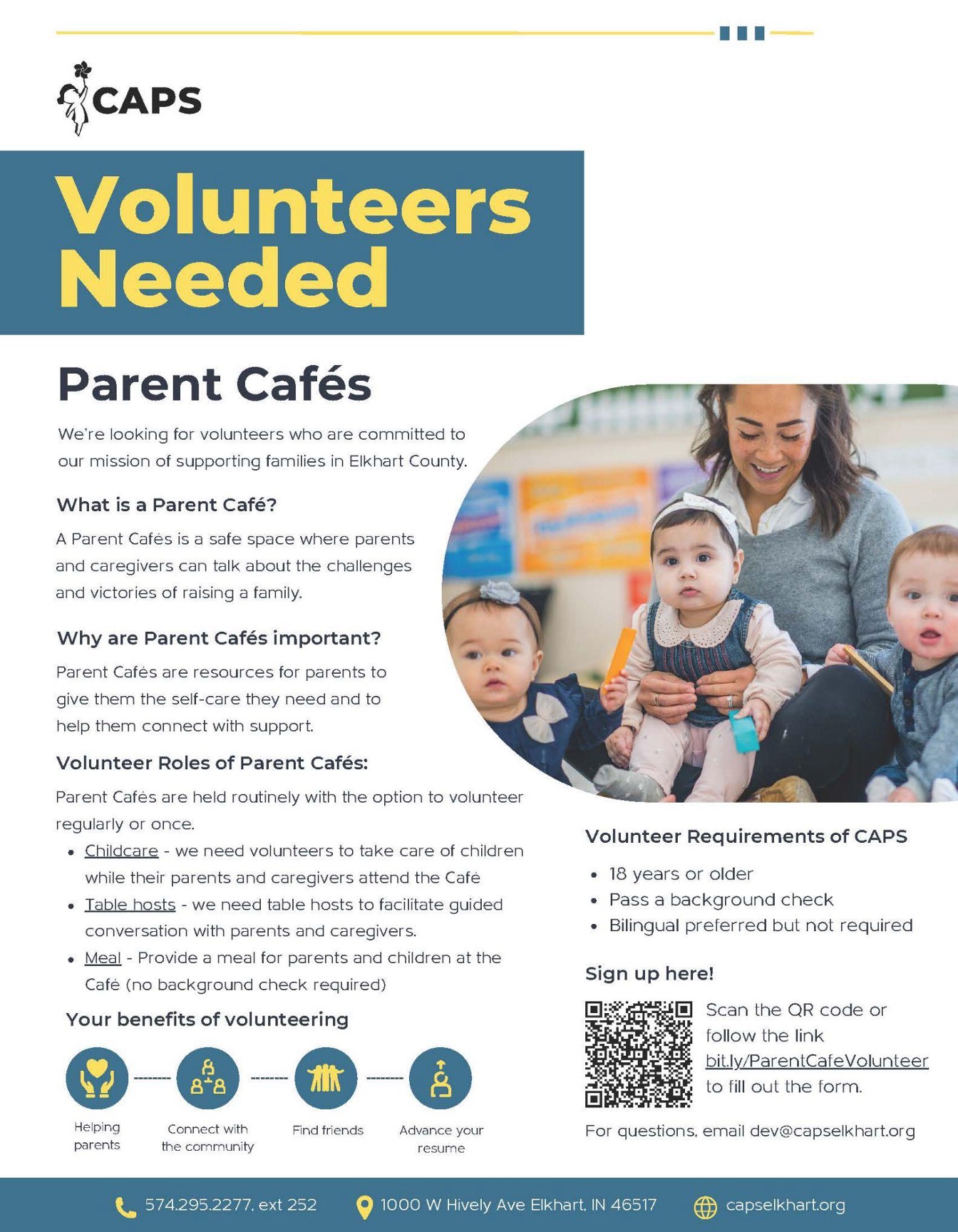 Volunteers Needed - Parent Cafes